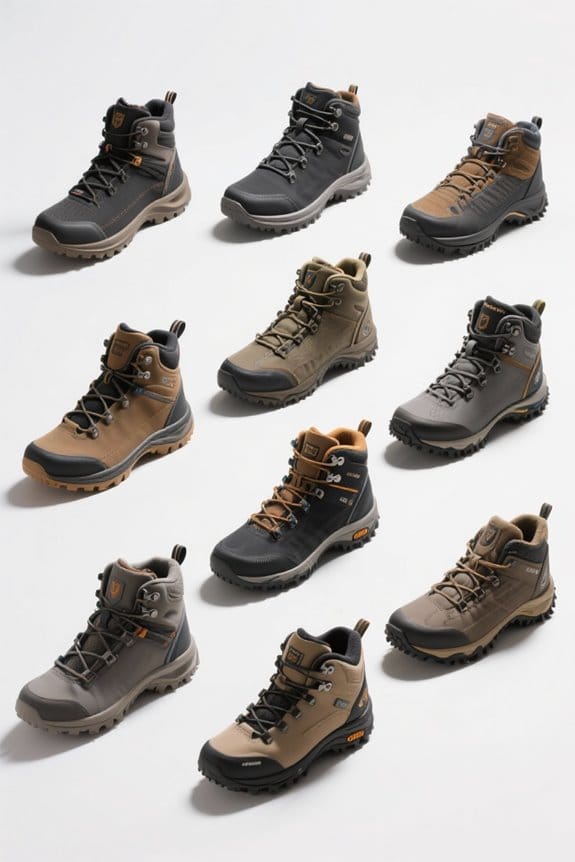 hiking boots with grip