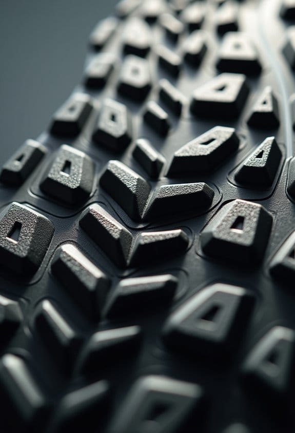 lug patterns enhance traction