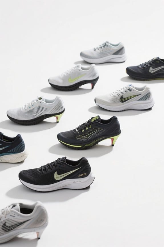 narrow heel road shoes