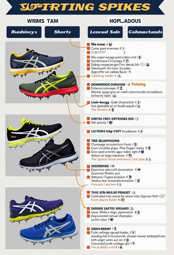 sprinting footwear comparison overview